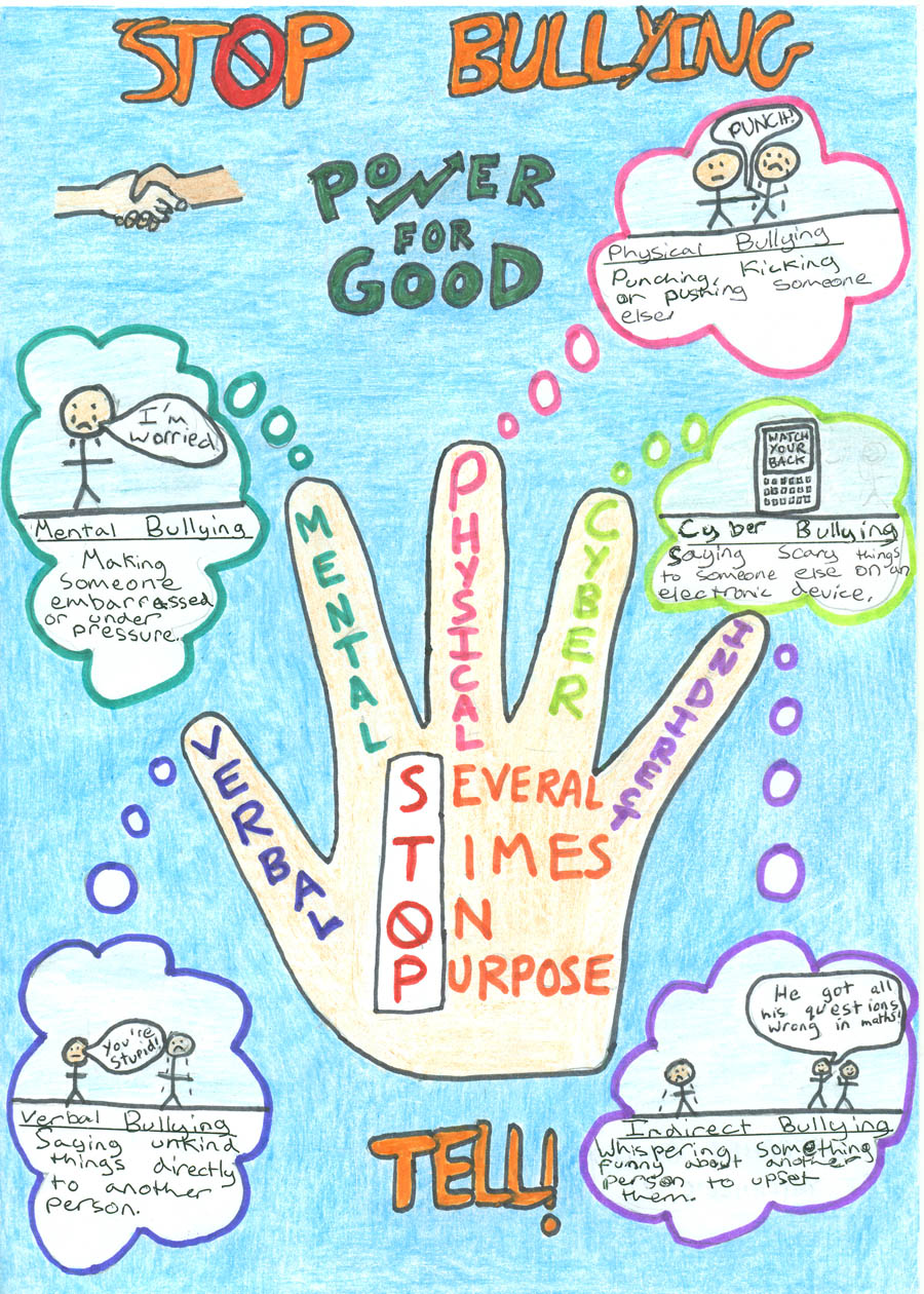 Anti Bullying Poster Contest Ideas Featuring a simple design that s
