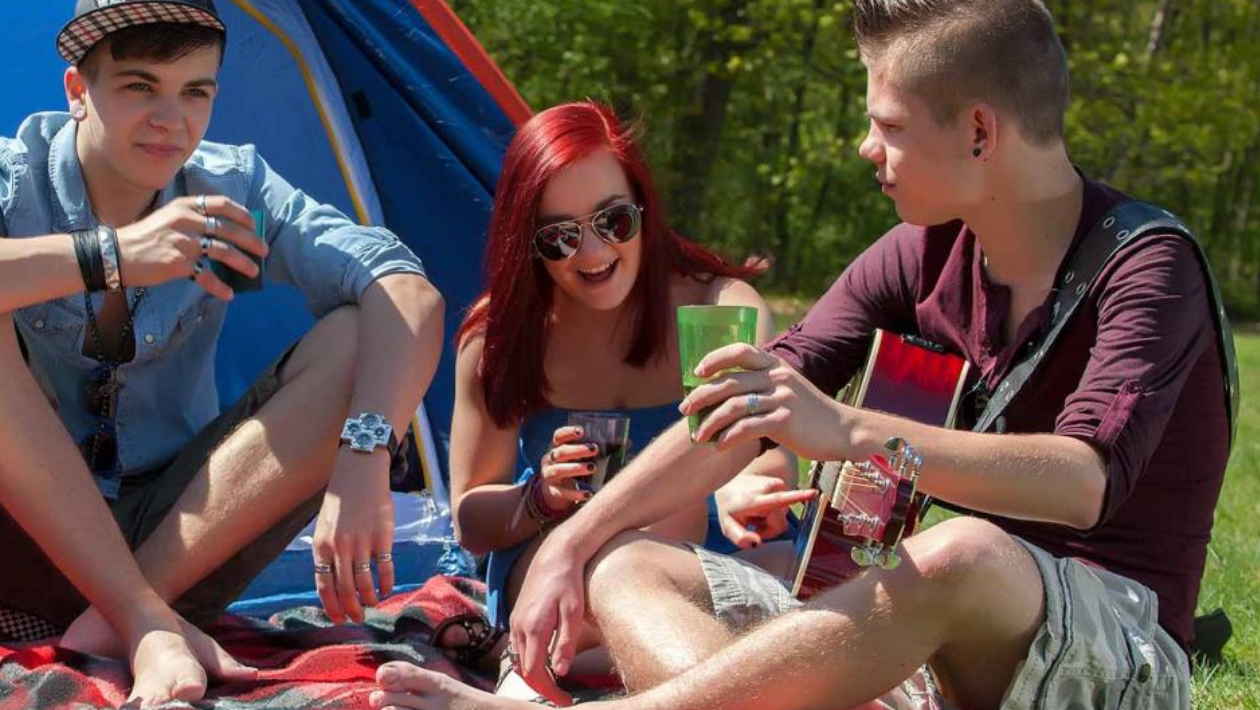 young people drinking