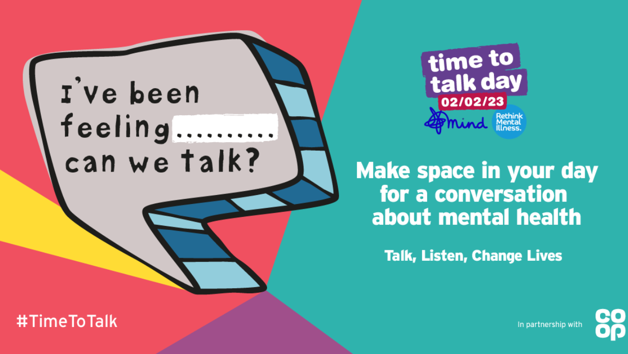 Banner for Time to Talk Day 2023