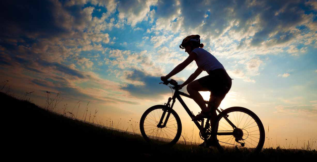 man on bike