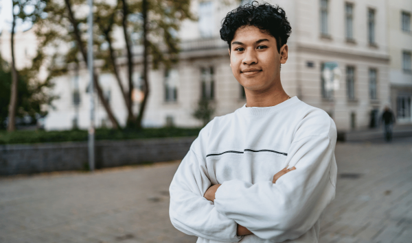 young person posing for the camera
