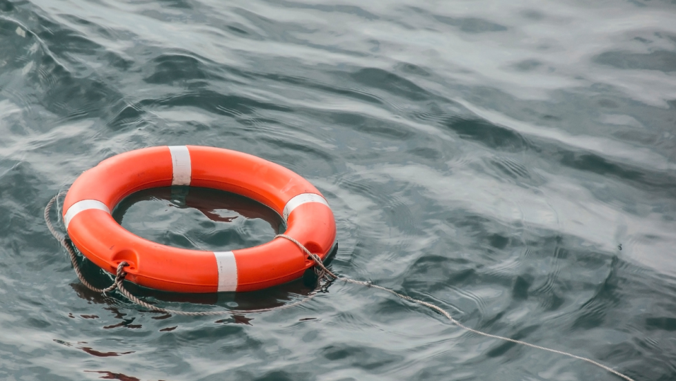 Buoyancy ring floating in water