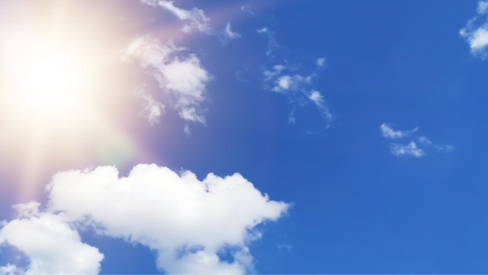Bright blue sky
