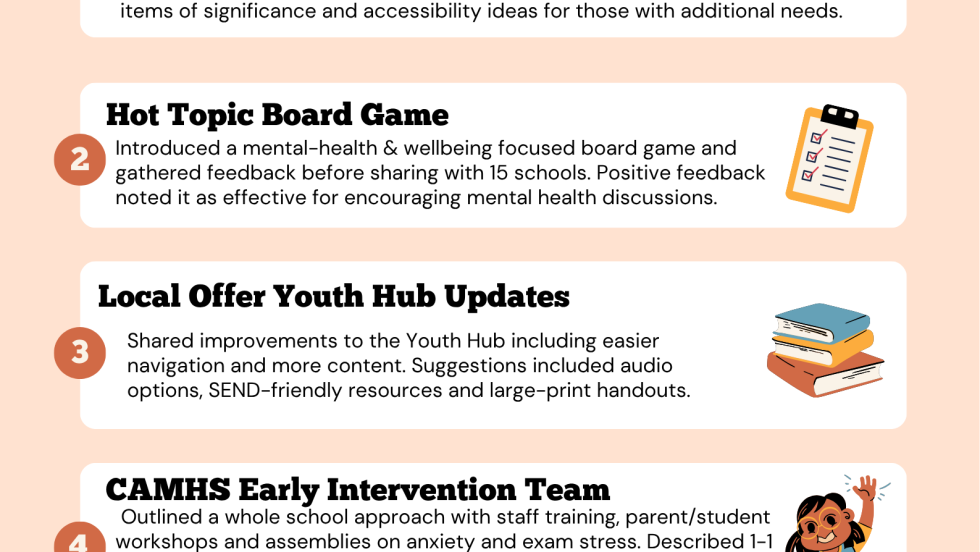 Picture minutes from the SEND Youth Forum.