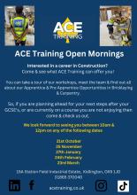 ACE Training Open Mornings 2023
