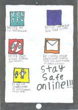 E-Safety poster by Jacob from St Thomas More