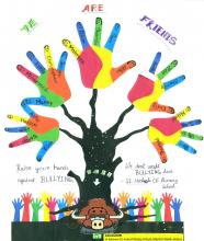Kaushambi's anti-bullying tree poster