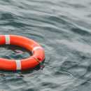 Buoyancy ring floating in water