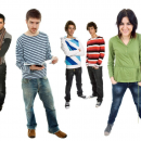 teens standing around