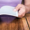 reading a book
