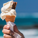 hand holding ice cream